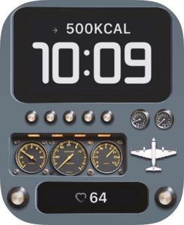 Aviation Dashboard Watch Face preview for Apple Watch