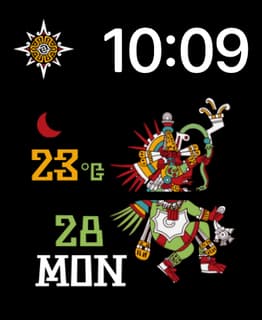 Aztec Sunbird watch face preview for Apple Watch