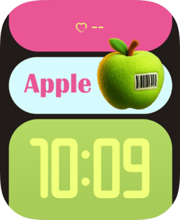 Barcode Fruit Apple Watch face - Art