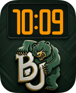 Baylor Bears watch face preview for Apple Watch