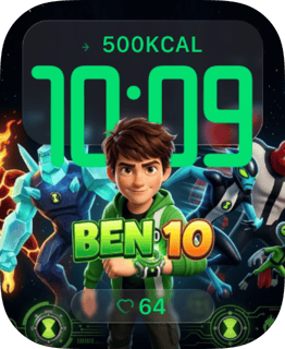 Ben 10 Hero Pulse watch face preview for Apple Watch