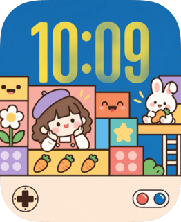 Beret Girl watch face preview image for Apple Watch