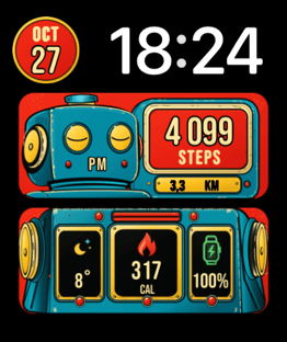 Bleep watch face preview image for Apple Watch