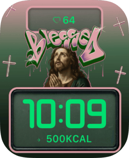 Blessed Jesus watch face preview for Apple Watch