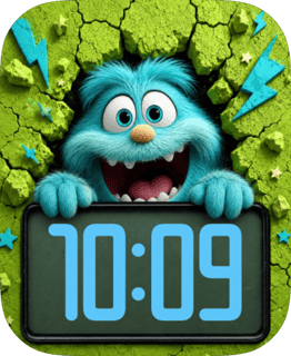 Blue Burst watch face preview image for Apple Watch