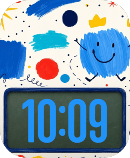 Blue Splash watch face preview for Apple Watch