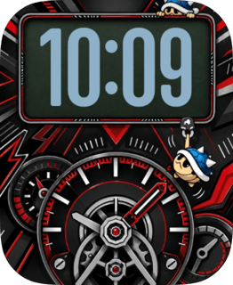 Blue Wheel watch face preview for Apple Watch