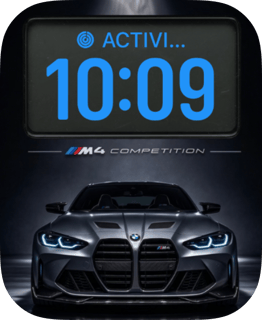 BMW M4 Competition watch face preview for Apple Watch