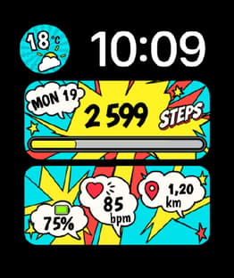 Boom watch face preview image for Apple Watch