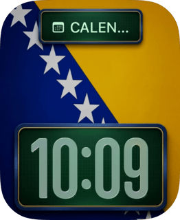 Bosnia and Herzegovina Flag watch face preview for Apple Watch