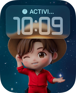 BTS J-Hope Star watch face preview for Apple Watch