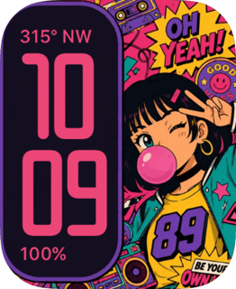 Bubblegum 89 watch face preview for Apple Watch