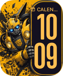 Bumblebee Yellow Armor watch face preview for Apple Watch