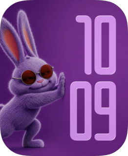 Bunny Swagger watch face preview image for Apple Watch