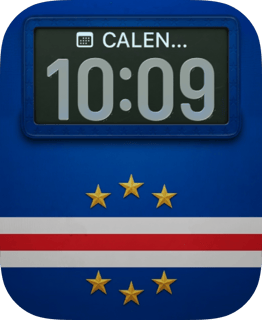 Cabo Verde Flag watch face preview for Apple Watch