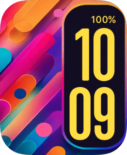 Candy Lines watch face preview for Apple Watch