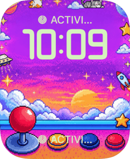 Catnap Arcade watch face preview image for Apple Watch