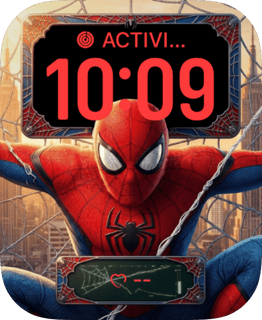 Classic Spider-Man watch face preview for Apple Watch