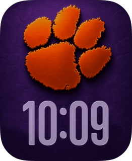 Clemson Tigers watch face preview for Apple Watch