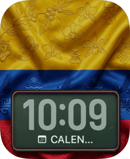 Colombia Flag watch face preview for Apple Watch