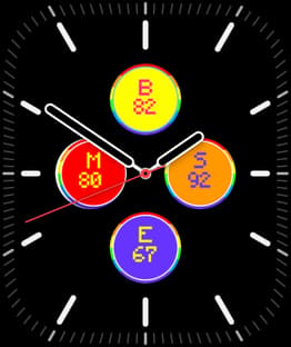 Color by Number watch face preview image for Apple Watch