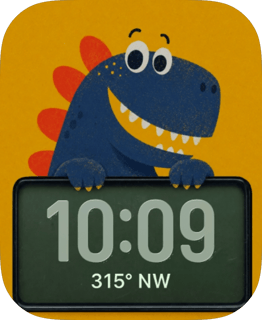 Compass Dino watch face preview image for Apple Watch