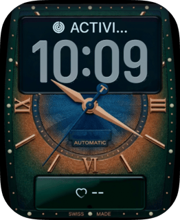 Copper Automatic watch face preview for Apple Watch