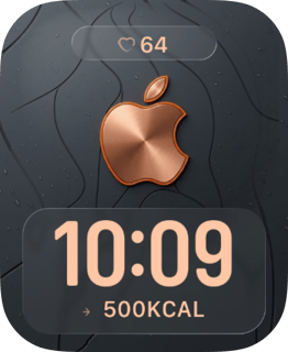 Copper Glow watch face preview for Apple Watch