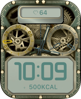 Cosmic Graph Mechanica watch face preview for Apple Watch