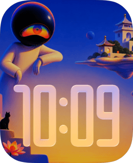 Cosmic Visitor watch face preview image for Apple Watch