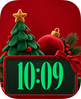 Crimson Bauble Apple Watch face - Holidays