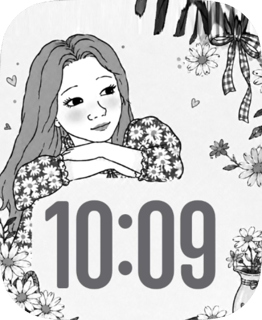 Daisy Girl watch face preview for Apple Watch