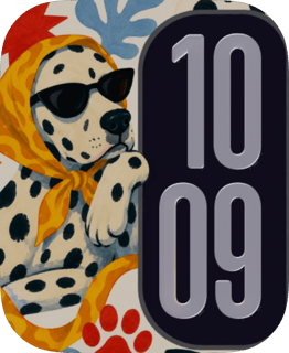 Dalmatian Chic watch face preview for Apple Watch