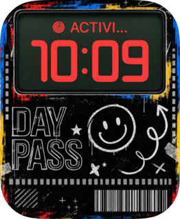 Day Pass watch face preview image for Apple Watch