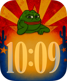 Desert Pepe watch face preview for Apple Watch