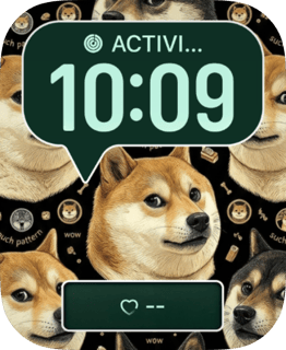 Doge Pattern watch face preview for Apple Watch
