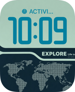 Dotted Atlas watch face preview image for Apple Watch