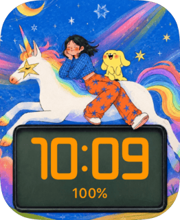 Dream Star Storybook watch face preview for Apple Watch