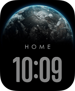 Earth Home watch face preview for Apple Watch