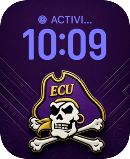 ECU Pirates watch face preview for Apple Watch