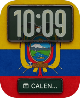 Ecuador Flag watch face preview for Apple Watch