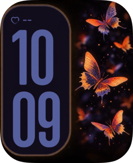Ember Flight watch face preview image for Apple Watch