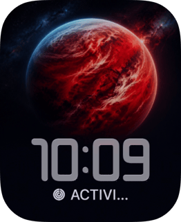 Ember Planet Apple Watch face - Space and Sci-Fi