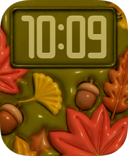 Enamel Autumn Apple Watch face - Nature