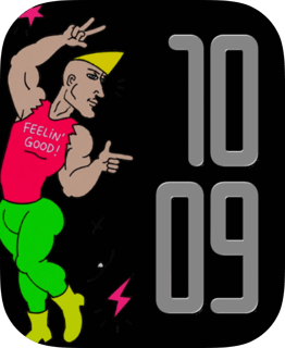 Feelin' Good watch face preview for Apple Watch