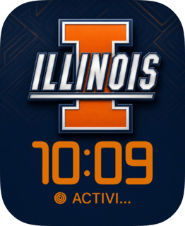 Fighting Illini watch face preview for Apple Watch