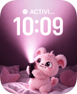 Flashlight Fuzz watch face preview image for Apple Watch
