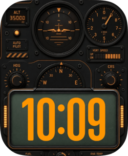 Flight Panel watch face preview for Apple Watch