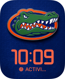 Florida Gators watch face preview for Apple Watch