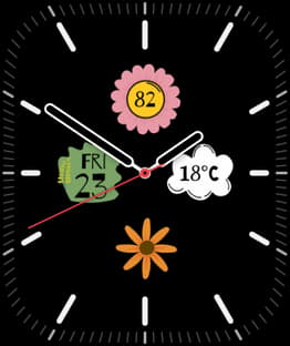 Flower Child watch face preview image for Apple Watch